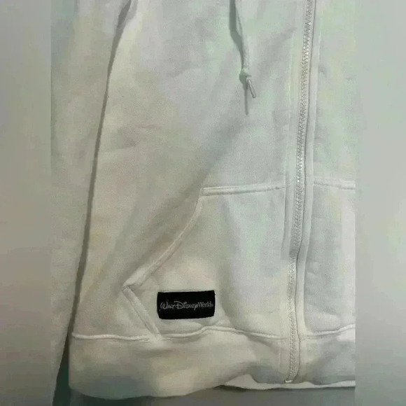 Walt Disney World Zip Up Hoodie Sweatshirt Fleece Lined Mickey Mouse Kids Size L - Picture 3 of 5